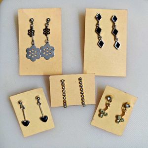 🆕 Assorted Dangle Earrings Set of 5 pairs