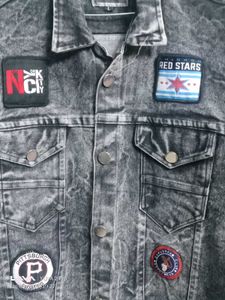Patched Denim Jacket