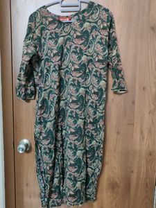 Green Paisley Print Kurta