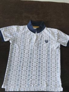 Boys Printed Polo T-Shirt