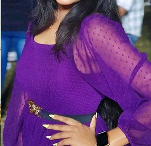 Flowy Purple Ruffled Dress
