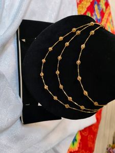 3 Layer Chain With Gold Moti