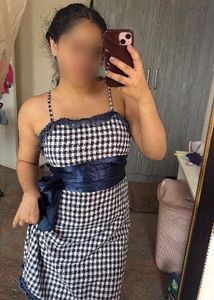 Blue &amp; White Gingham Dress with Lace Trim