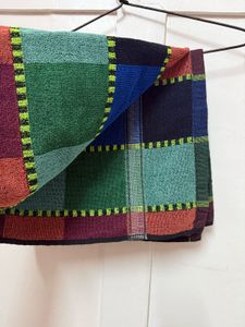 Vibrant Plaid Towel