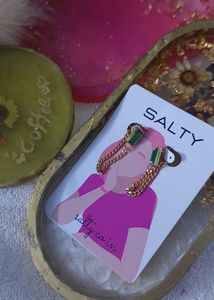 Salty Evil Eye &amp; Teardrop Necklace Note Start 150