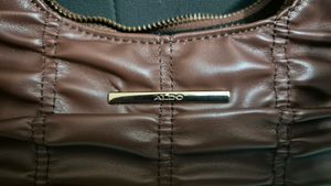 ALDO Brown Ruched Shoulder Bag