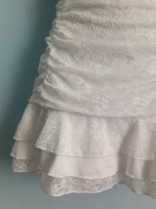 Elegant White Lace Mini Dress