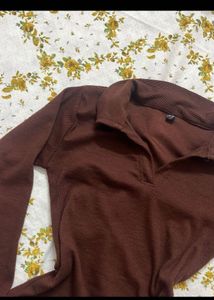 y2k brown top