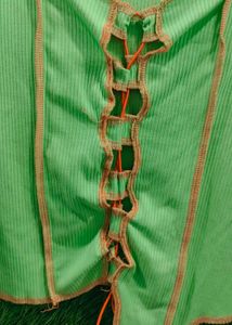 Green Long Sleeve Crop Top