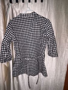Checkered Button-Down Shirt