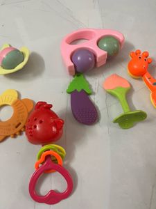 Baby Rattles and Teethers Set
