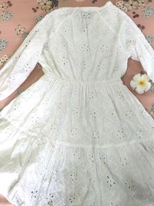 White Embroidered Dress