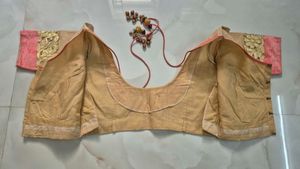 beige cotton blouse