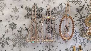 Sparkling Rhinestone Hair Clips Set