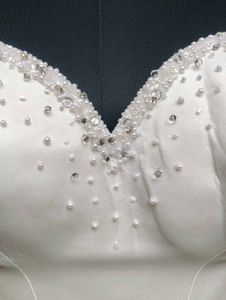 ✨ Ivory Pearl &amp; Rhinestone Corset Top ✨