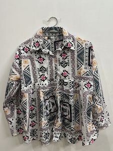 Boho Print Tunic Shirt