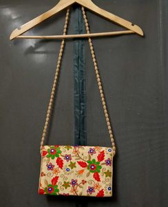 Embroidered Clutch Bag