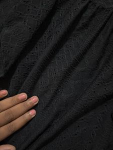 Stylish Black Textured Top