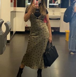 Draped Satin MIDI Dress