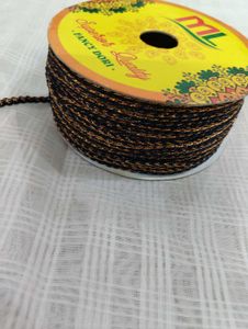 Black & Gold Fancy Dori Trim