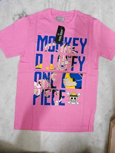 Pink Monkey D. Luffy One Piece T-Shirt