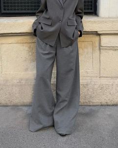 Classic H&M Grey Pleated Trousers