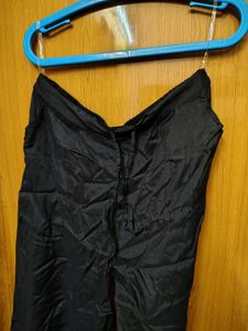 New Black Ethnic Silk Pant