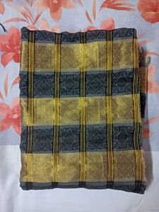 Elegant Checked Saree