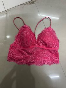 Pink Lace Bralette