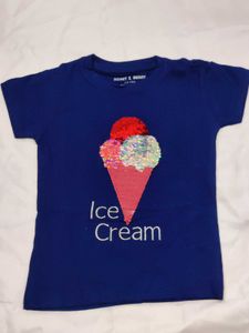 T-Shirt with  Sequins 3-4 years