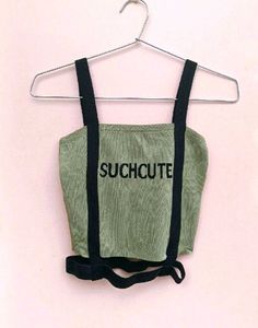 Cute Green Crop Top