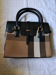 Stylish Plaid Handbag