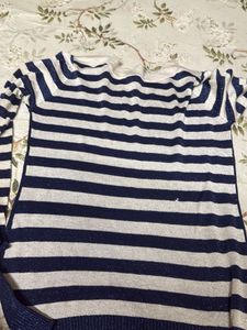 Striped Sparkly Sweater