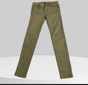 Olive Green Jeans ( Strechable )