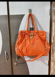 Bright Orange Handbag
