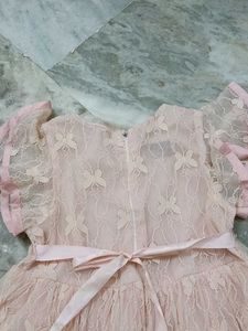 Pink Butterfly Girls Dress