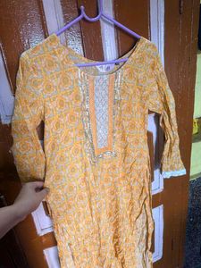 Beautiful Yellow Kurta Set with Dupatta