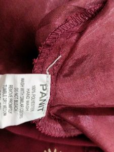 Maroon Sharara Set (Women's)