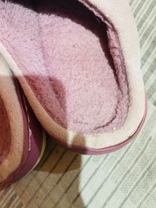 Cute Pink Bear free size Slippers