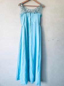 Princess Scoop Neck Floor-Length