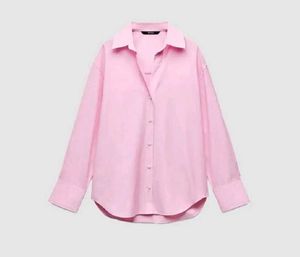 Zara light pink oversized shirt