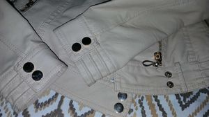 Stylish Cream Moto Jacket
