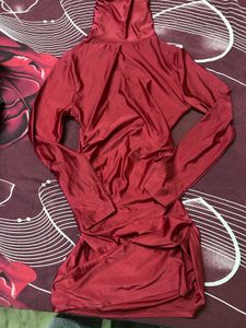 Chic Red Bodycon Mini Dress