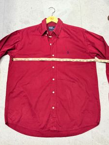 Ralph Lauren Red Button-Down Shirt