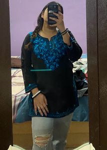 Chikankari Short Kurti❤️‍🔥