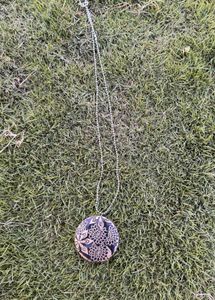 Black &amp; Gold Floral Necklace