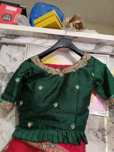 Designer saree with blause red sare