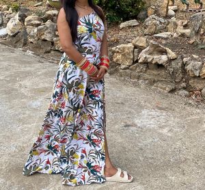 Floral One-Shoulder Maxi Dress
