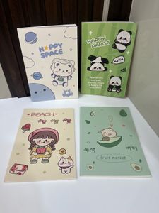Cute Kawaii Notebook Set of 4