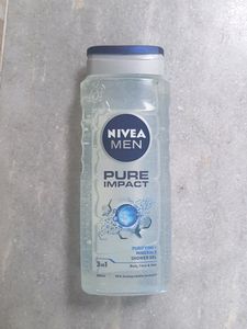 Nivea Men Pure Impact 3 In 1 Shower Gel, Body, Face and Hair